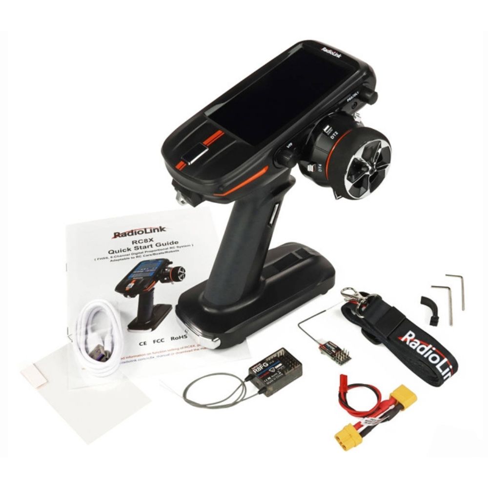 RadioLink RC8X 2.4GHz 8-Channel Tx with LCD Touch Screen-4