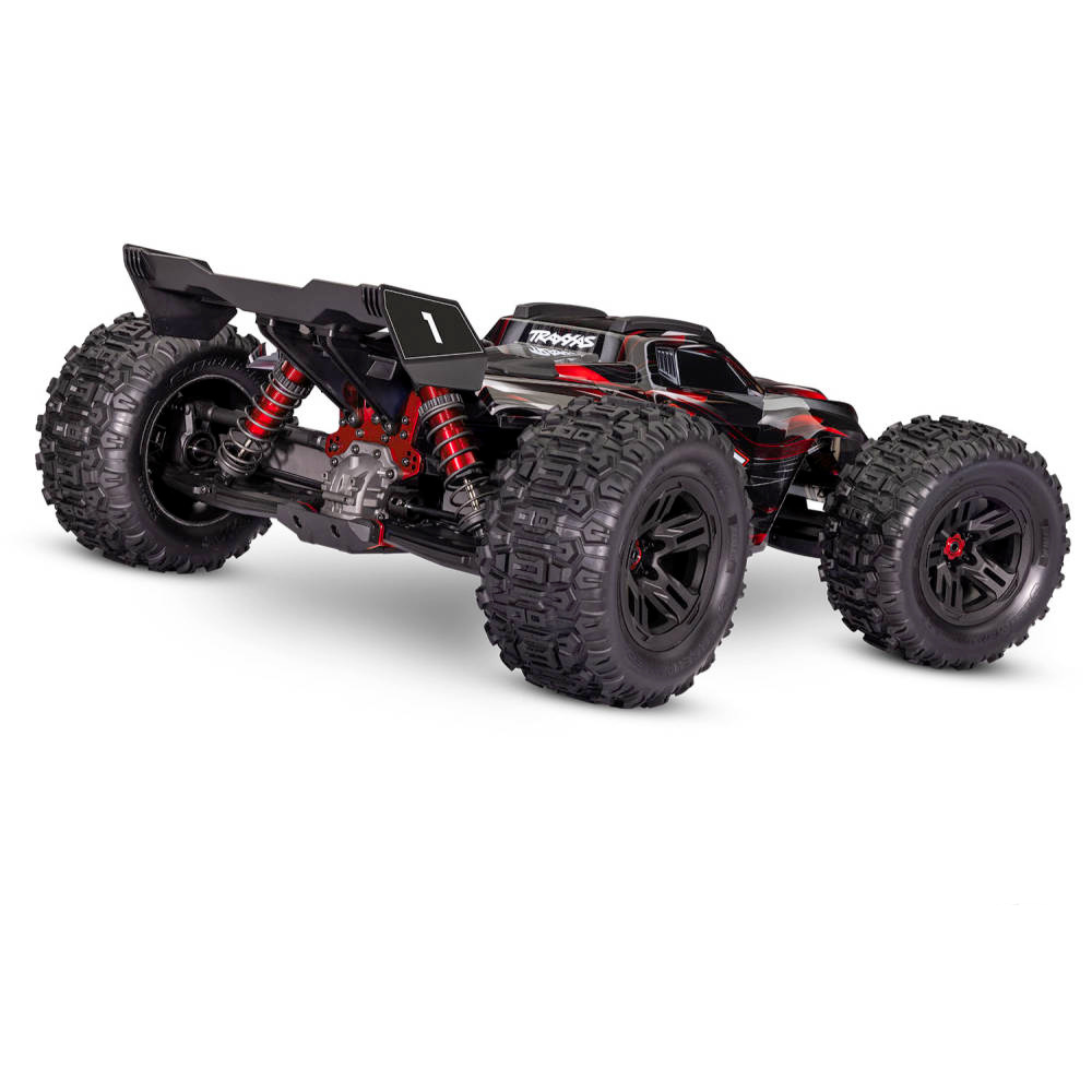 Traxxas Sledge Belted 1/8 4WD VXL-6S Brushless Monster Truck - Red-3
