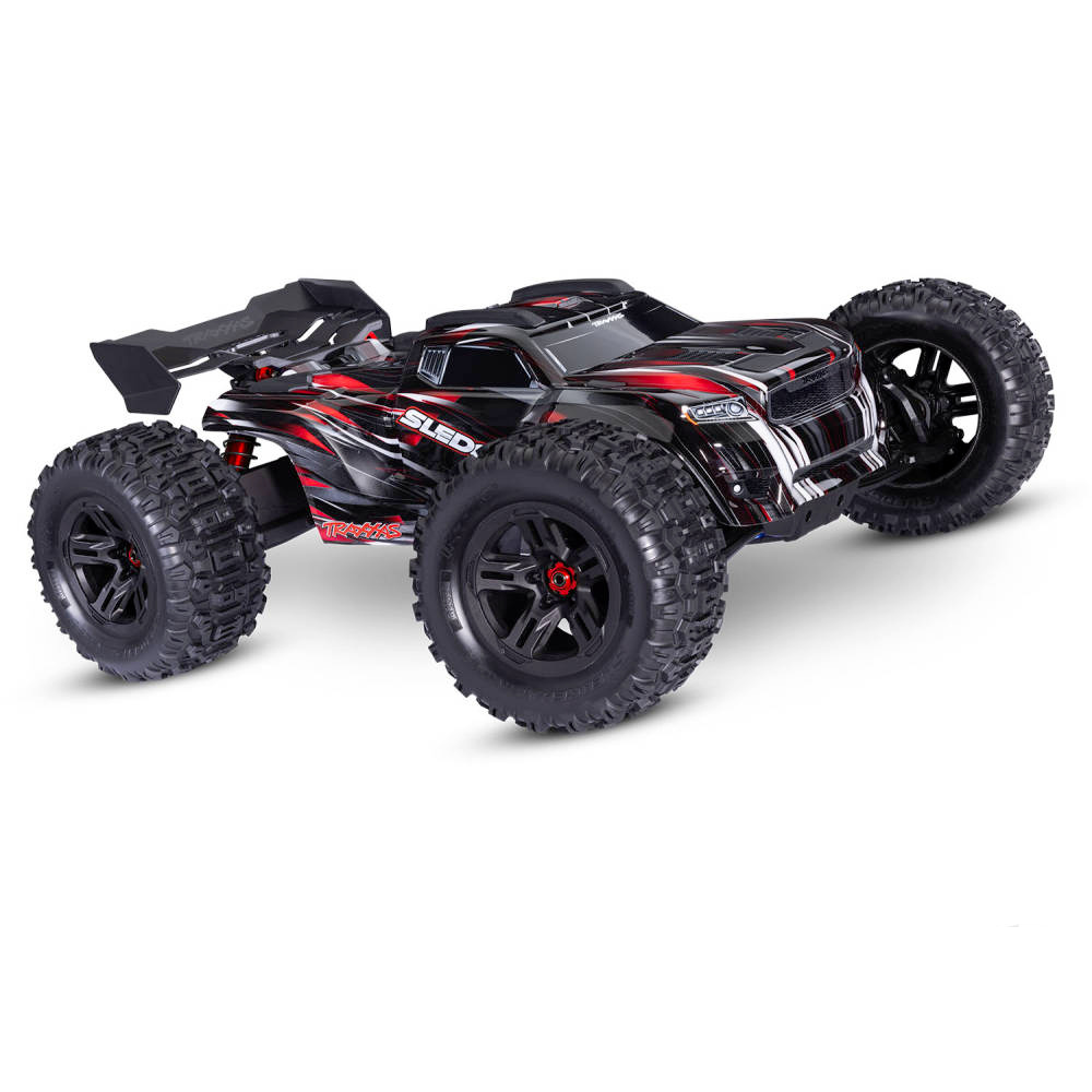Traxxas Sledge Belted 1/8 4WD VXL-6S Brushless Monster Truck - Red