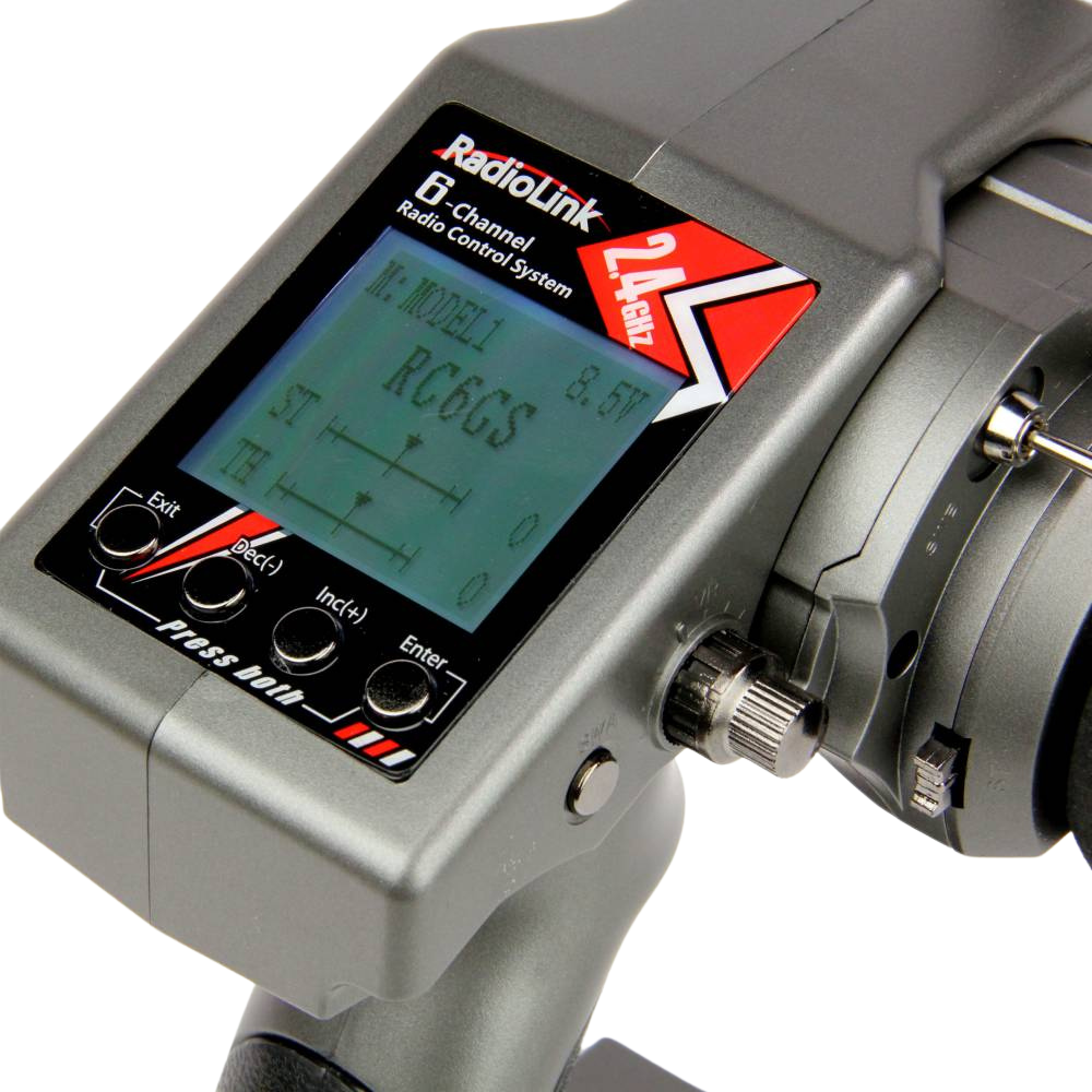 RadioLink RC6GS-V2 2.4GHz 6-Channel Tx with 1x R6FG (Gyro Rx) and 1x R7FG (Gyro Rx)-5