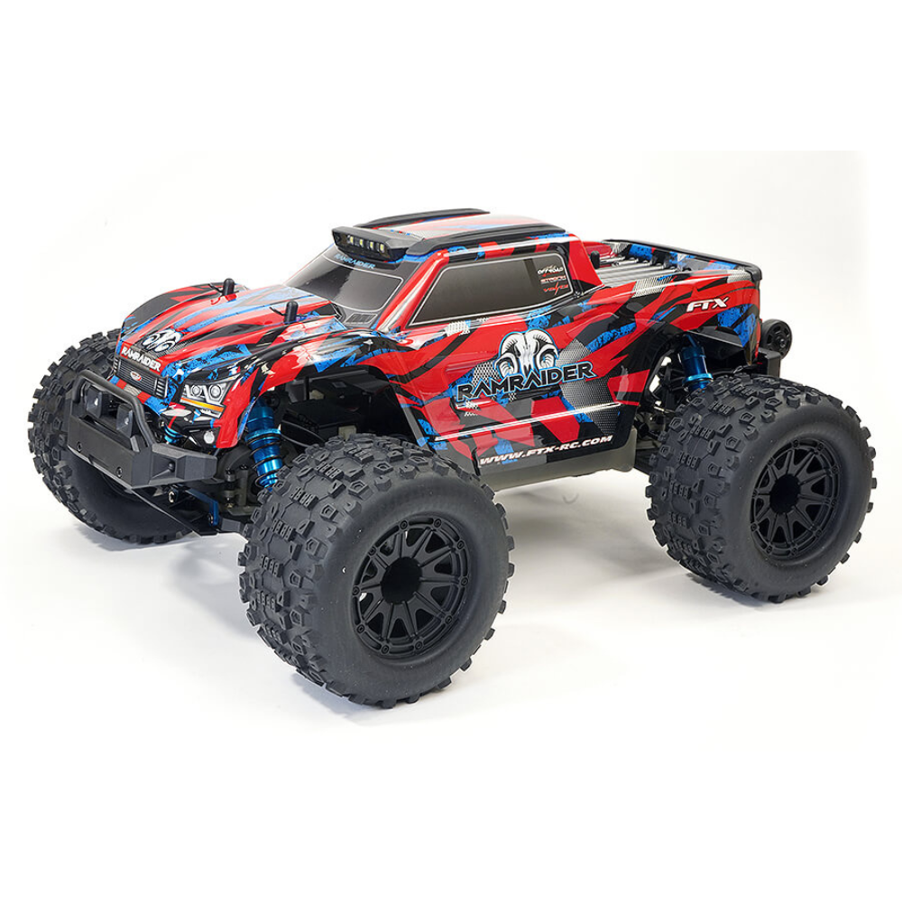 FTX Ramraider 1/10 Brushless Monster Truck RTR - Red/Blue-6
