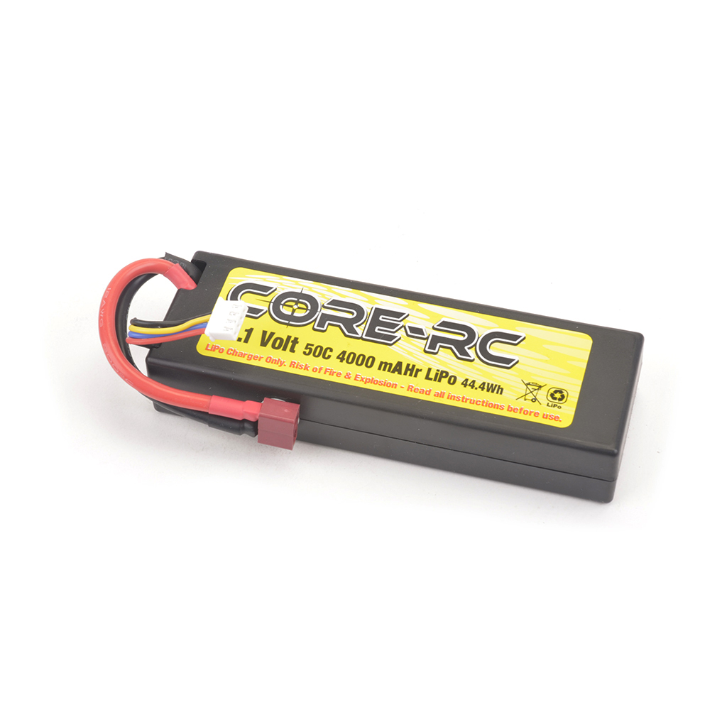 Core RC 3s 4000mAh 11.1v 50C Lipo Hardcase (T-Plug)