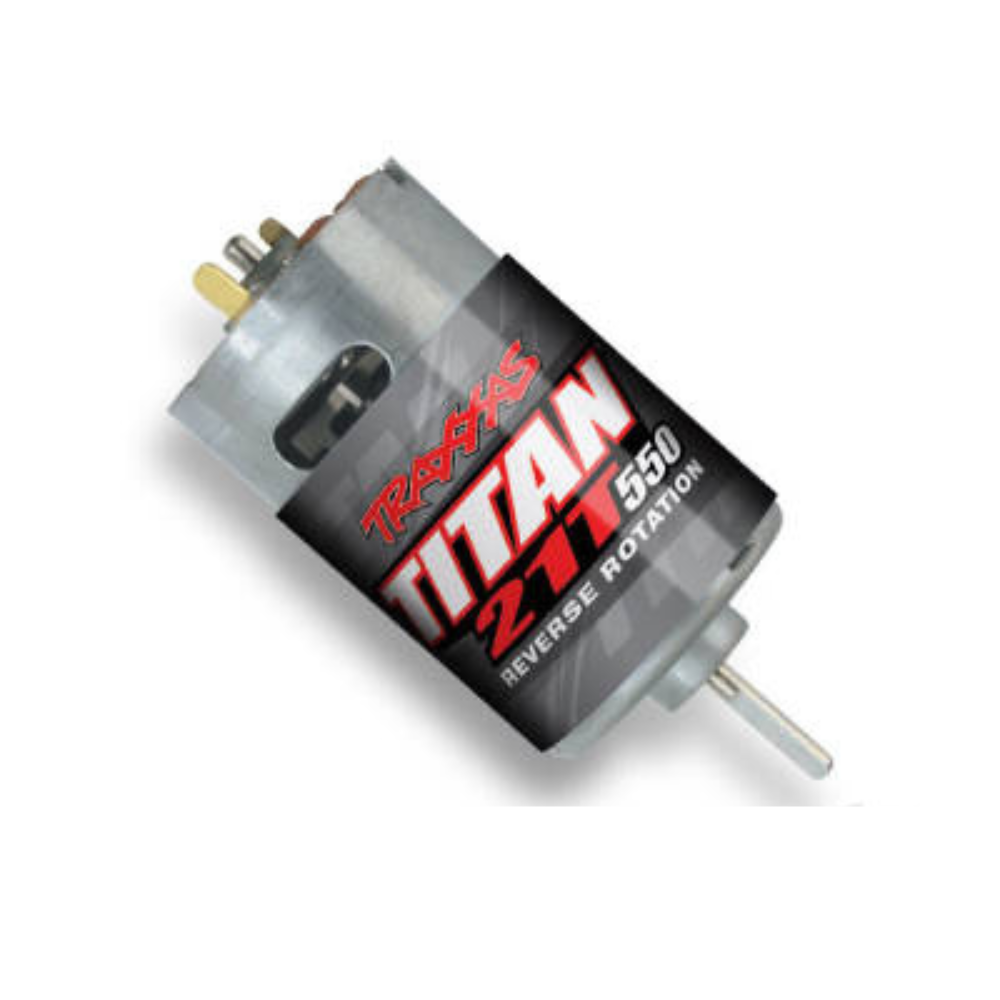 Traxxas Titan 550 Brushed Motor,Reverse Motion (21 Turn/14 Volts) TRX-4