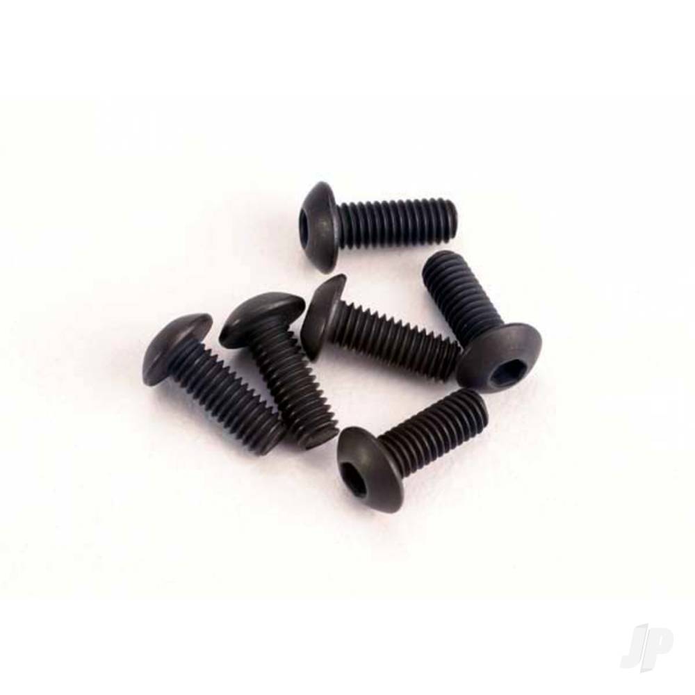 Traxxas Screws, 3x8mm button-head machine (hex drive) (6 pcs)