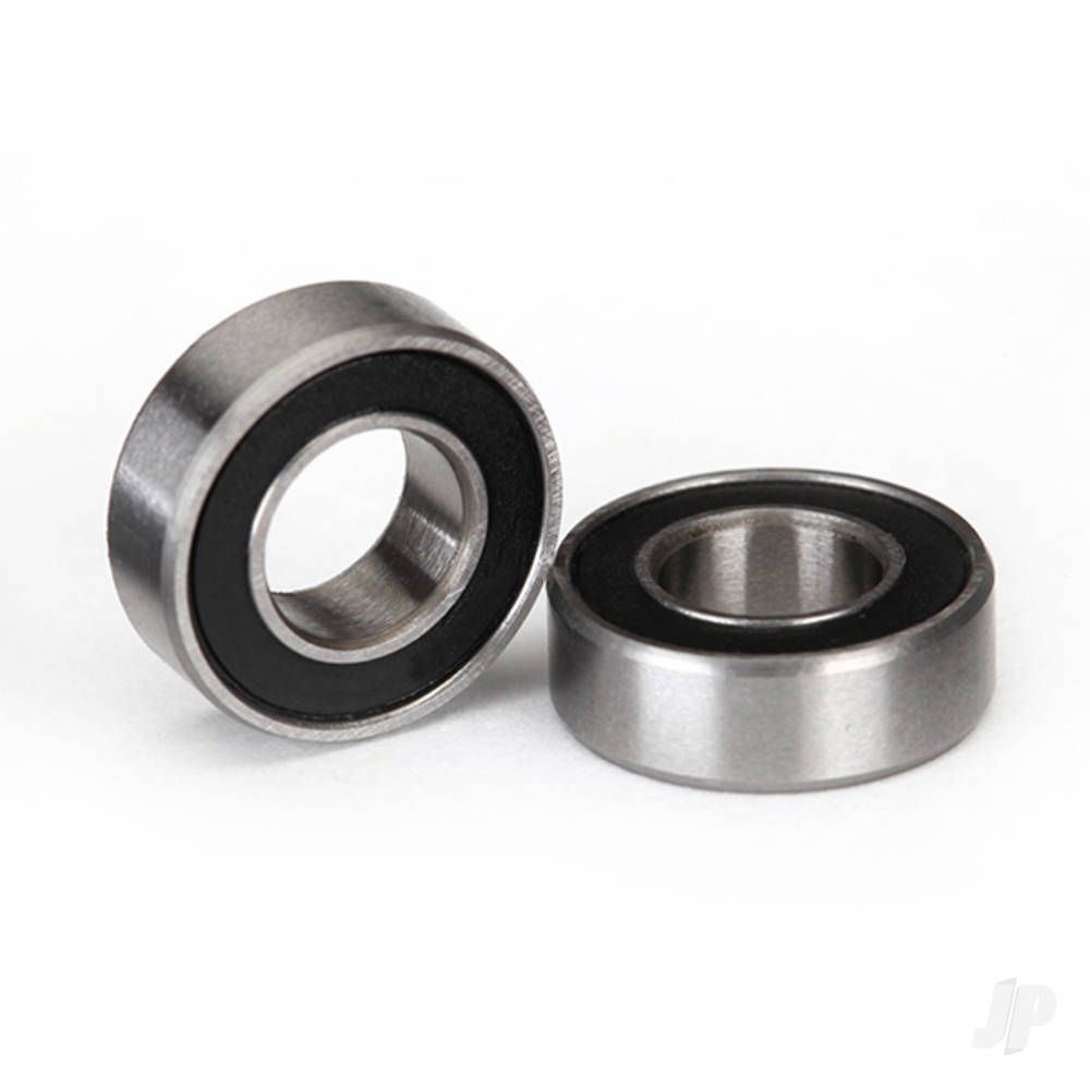 Traxxas Ball bearings, black rubber sealed (6x12x4mm) (2 pcs)