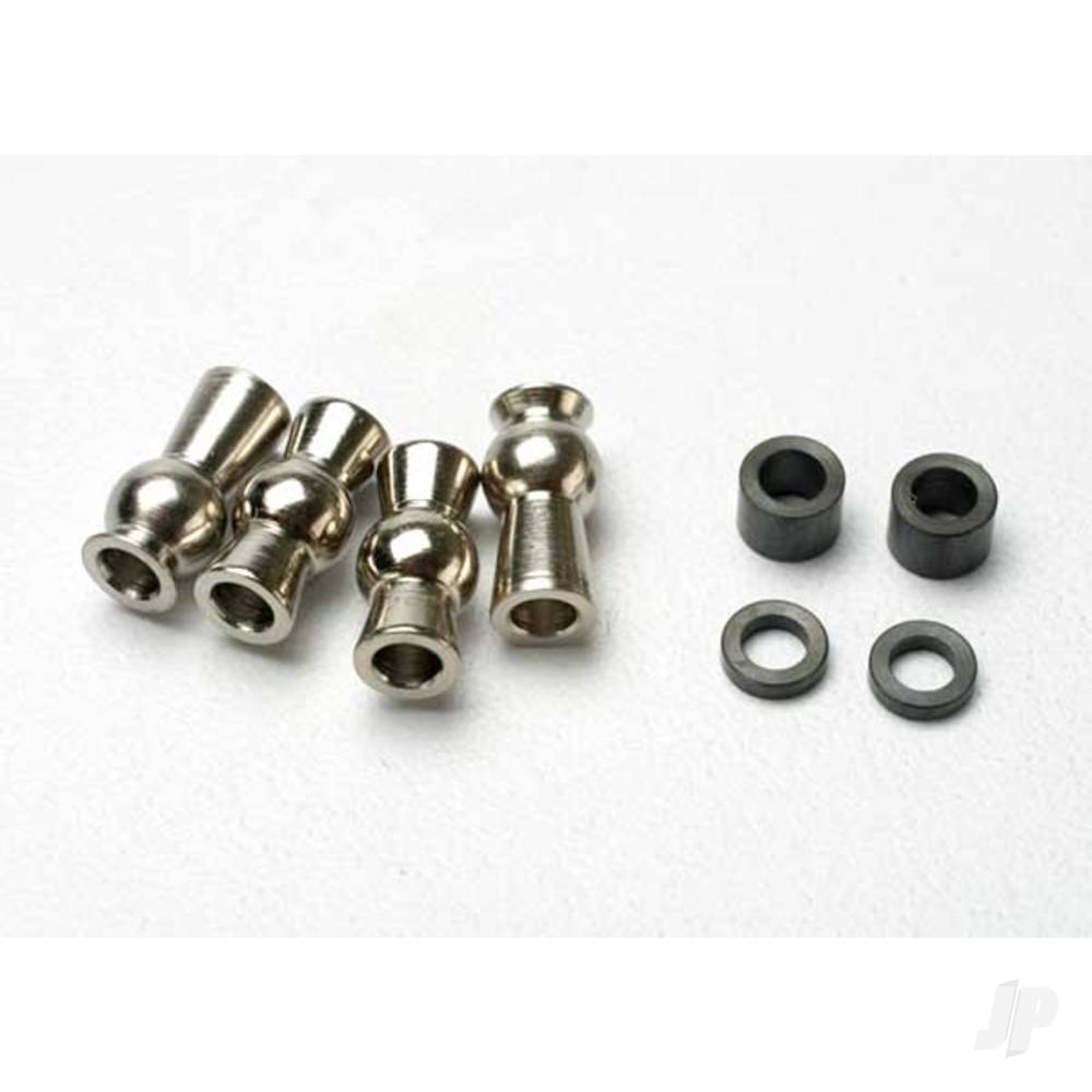 Traxxas Hollow ball, tall Centered (2 pcs) / tall offset hollow ball (2 pcs) / bump steer adjustment shims; 3.5mm (2 pcs), 1.17mm (2 pcs)