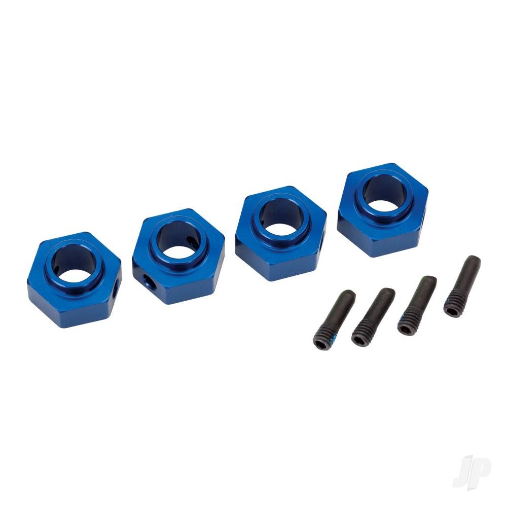 traxxas-wheel-hubs-12mm-hex-6061-t6-aluminium-blue-anodised-4-pcs-screw-pin-4-pcs