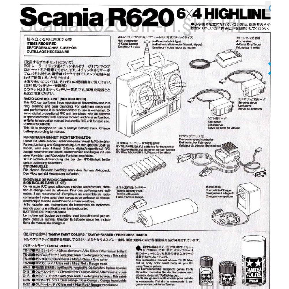 Tamiya Scania R620 6X4 Highline-10