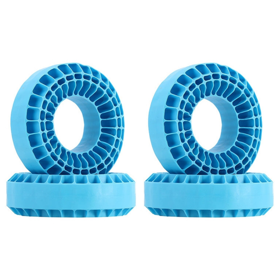 INJORA 4pcs Medium Silicone Rubber Inserts for 118-122mm(4.75" OD) 1.9" Tires-2