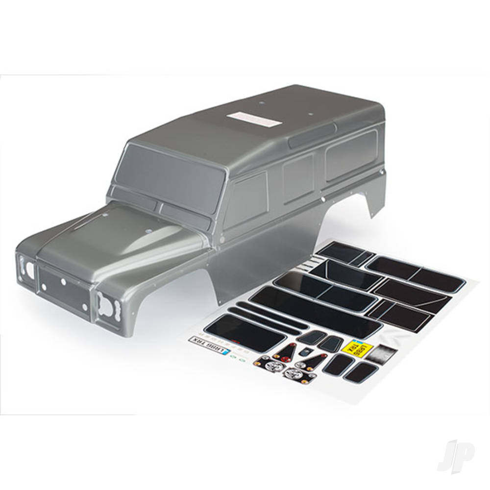 traxxas-body-land-rover-defender-graphite-silver-painted-decals