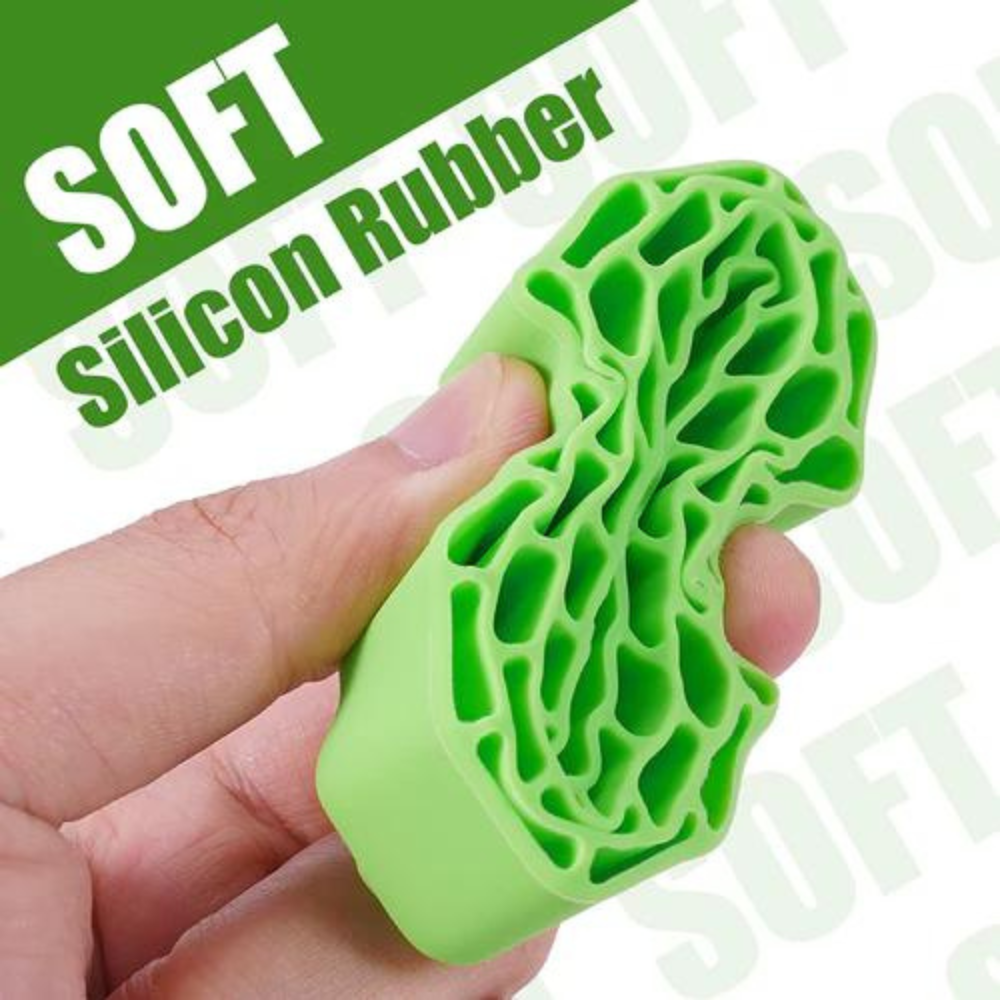 INJORA 4pcs Silicone Rubber Inserts For 1.3" Tires (68-72mm) Soft Green-3