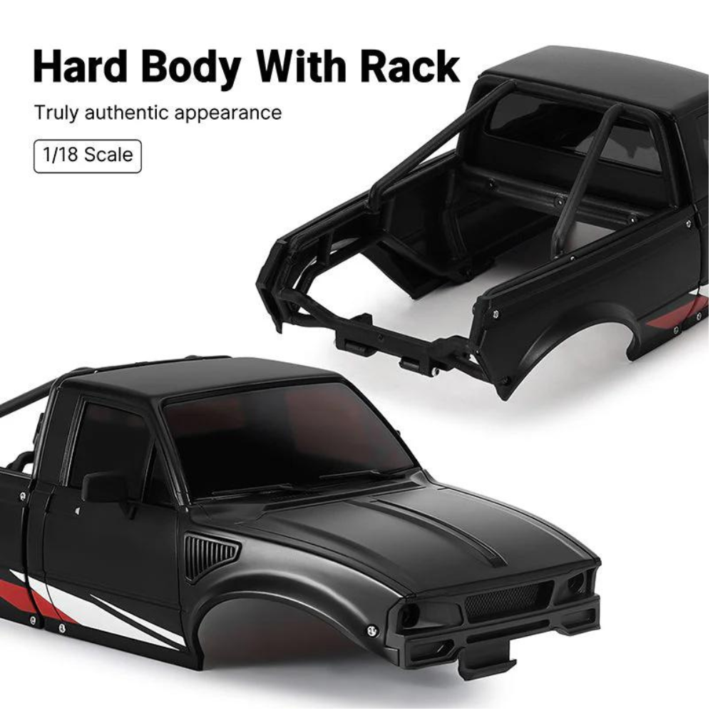 injora-ir60-pickup-hard-body-with-bed-rack-for-1-18-trx4m-defender-bronco-black