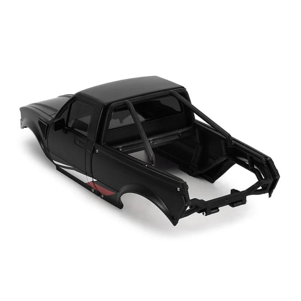 INJORA IR60 Pickup Hard Body With Bed Rack For 1/18 TRX4M Defender Bronco - Black-5