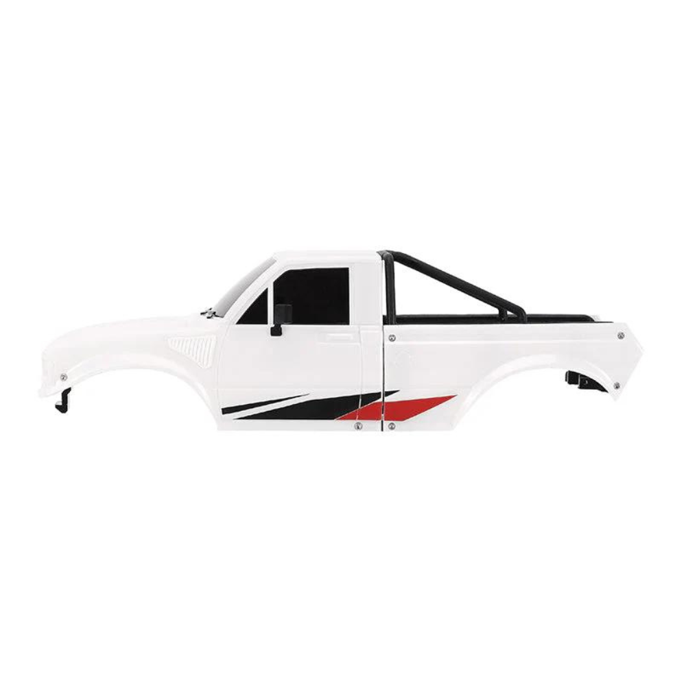 INJORA IR60 Pickup Hard Body With Bed Rack For 1/18 TRX4M Defender Bronco - Pearl White-5