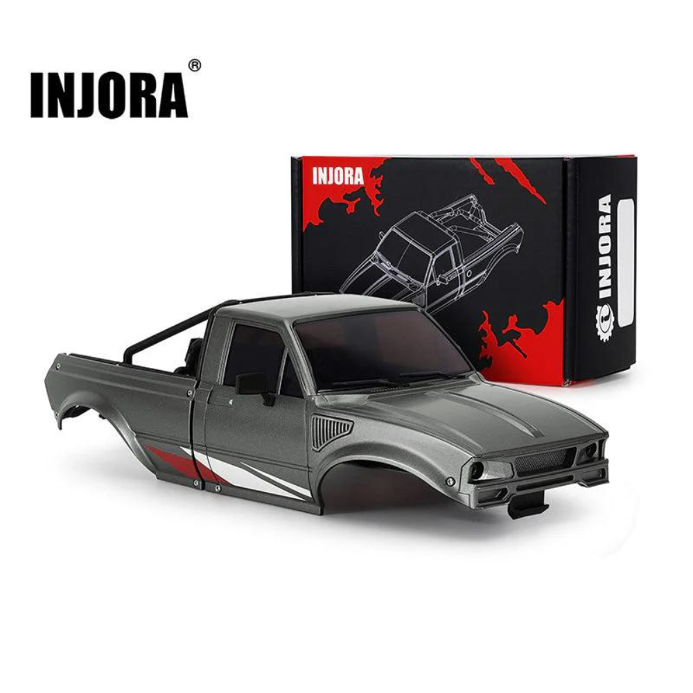 injora-ir60-pickup-hard-body-with-bed-rack-for-1-18-trx4m-defender-bronco-grey
