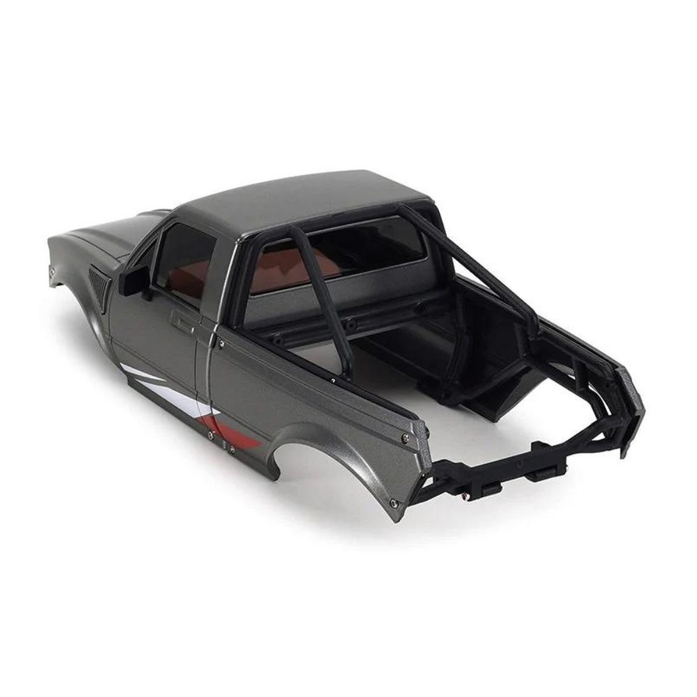 INJORA IR60 Pickup Hard Body With Bed Rack For 1/18 TRX4M Defender Bronco - Grey-6