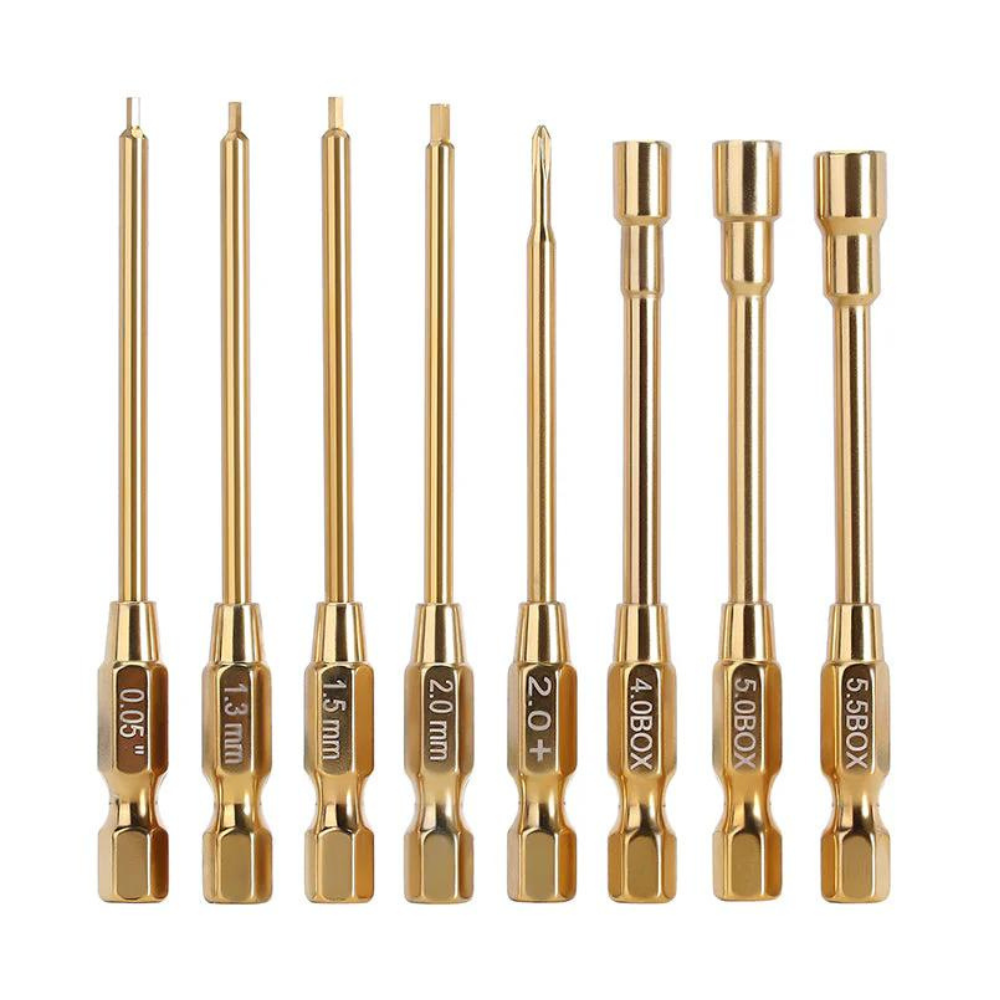 INJORA 8-In-1 Hex, Phillips Screwdriver, Nut Drivers Quick Change Tool Kit For 1/24 1/18 Mini RC-3