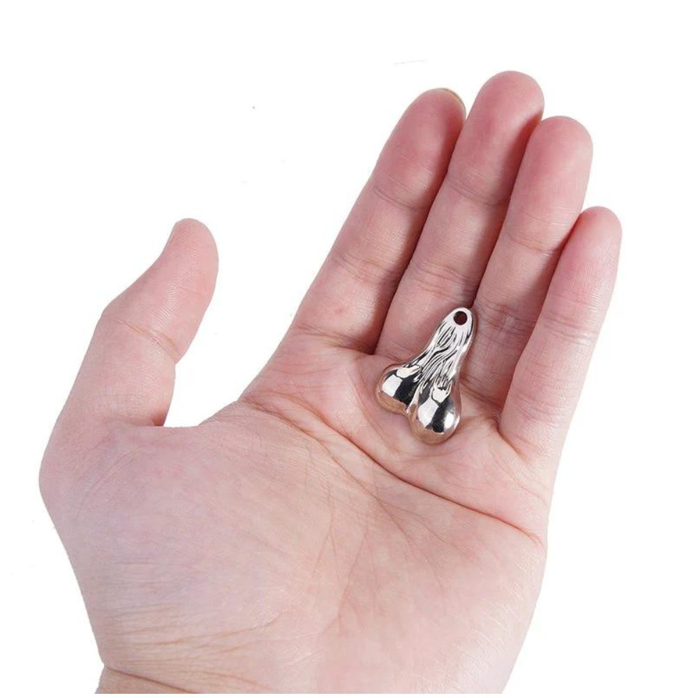 INJORA Metal Dangler Balls Truck Nuts For 1/18 1/24 RC Vehicles - Silver-4