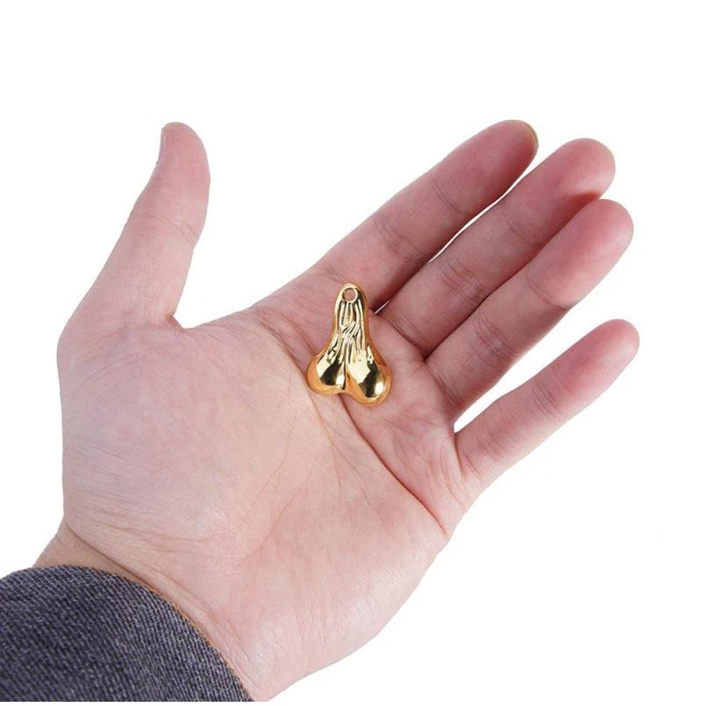 INJORA Metal Dangler Balls Truck Nuts For 1/18 1/24 RC Vehicles - Gold-5