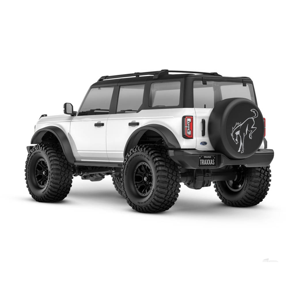 Traxxas TRX-4M Ford Bronco 1:18 4WD Electric Trail Crawler, White (+ TQ, ECM-2.5, Titan 87T, 750mAh LiPo, USB charger)-4