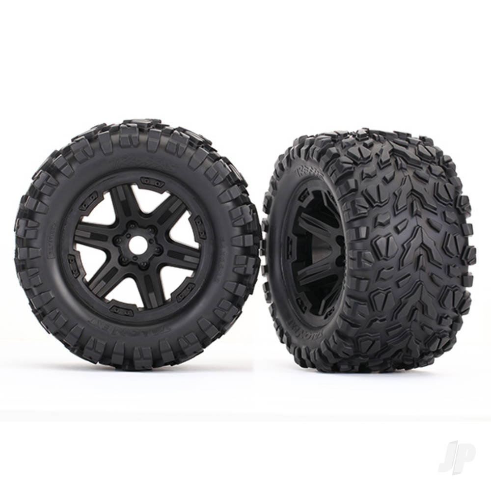 traxxas-e-revo-2-0-black-wheels-and-talon-ext-tyres-2-17mm-hex
