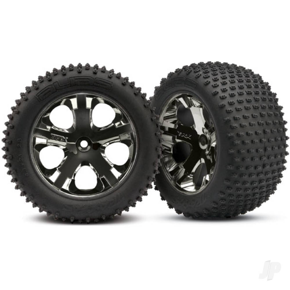 traxxas-alias-tyres-and-wheels-assembled-rear-black-chrome-12mm-hex