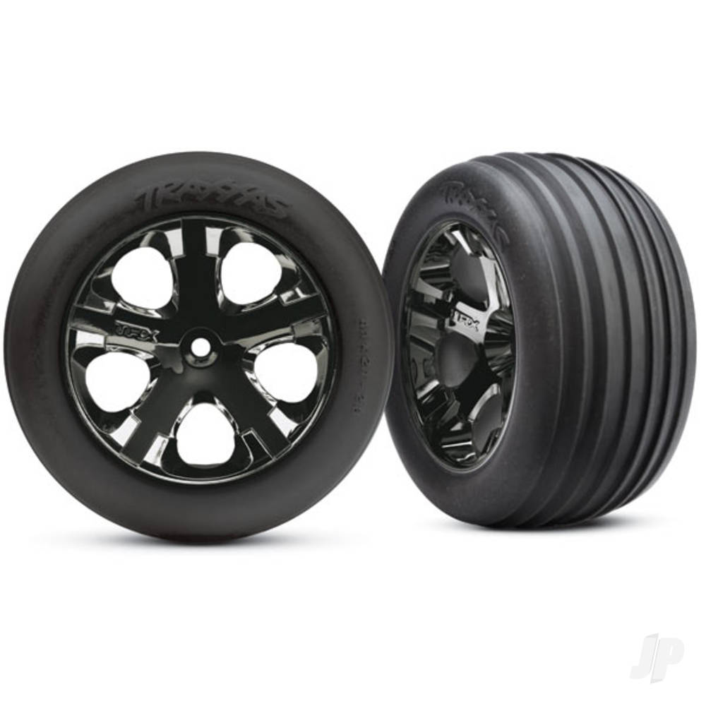 traxxas-ribbed-tyres-and-wheels-assembled-front-black-chrome