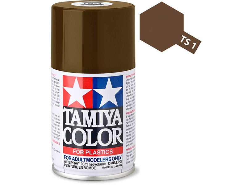 Tamiya TS-1 Red Brown Acrylic Spray Paint