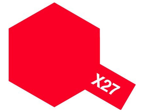 Tamiya X-27 Clear Red Mini Acrylic Paint - 10ml