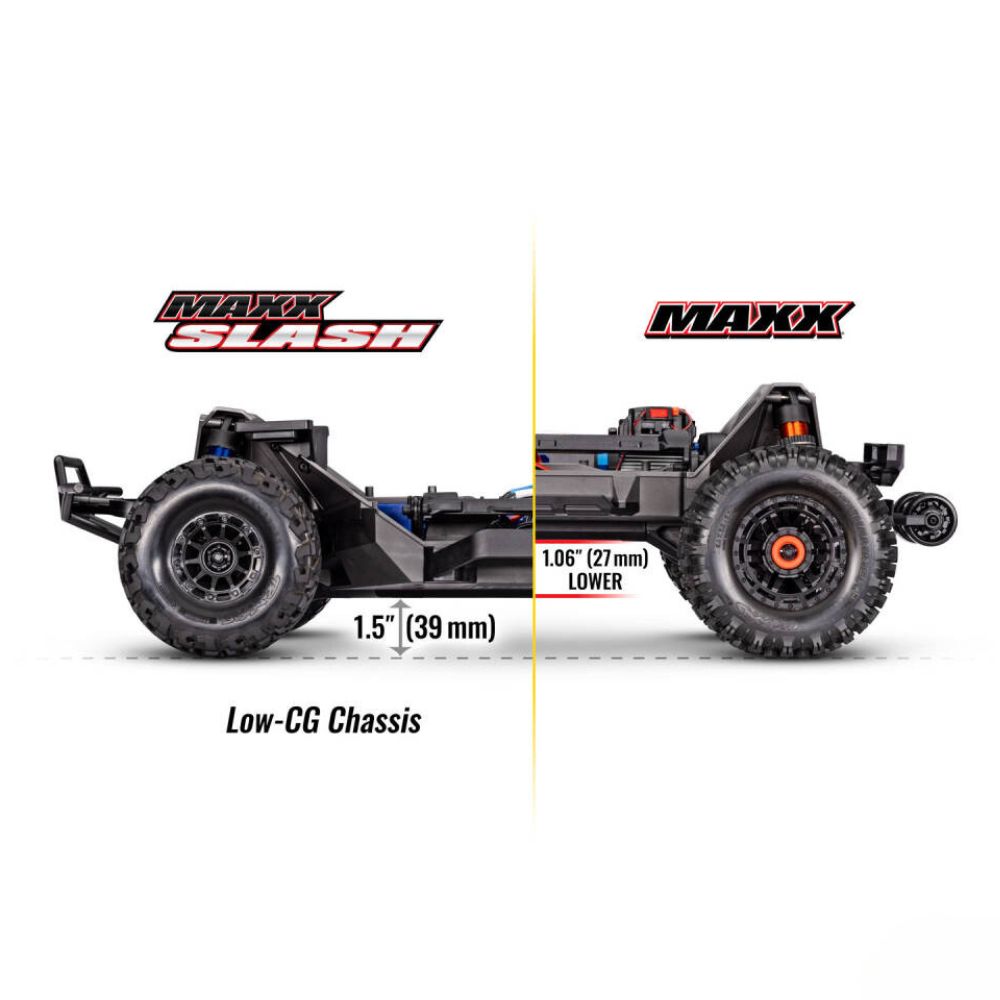 Traxxas Maxx Slash 1:8 6S 4WD Short Course Truck, Blue-6