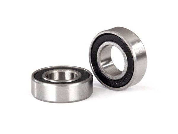 Traxxas Ball Bearings 8x16x5mm (2) (Black Rubber)