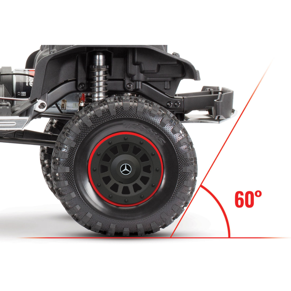 Traxxas Mercedes-Benz G 63 AMG TRX-6 6x6 1/10 Clipless Body Crawler - Black-6