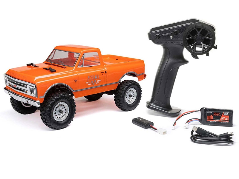 Axial 1/24 SCX24 1967 Chevrolet C10 4WD Truck RTR - Orange-5