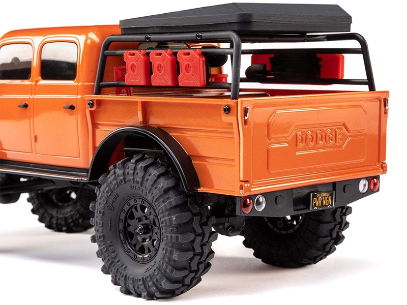Axial 1/24 SCX24 Dodge Power Wagon 4WD Rock Crawler Brushed RTR - Orange-6