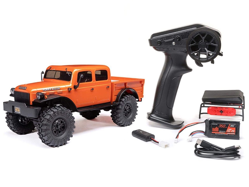 Axial 1/24 SCX24 Dodge Power Wagon 4WD Rock Crawler Brushed RTR - Orange-7