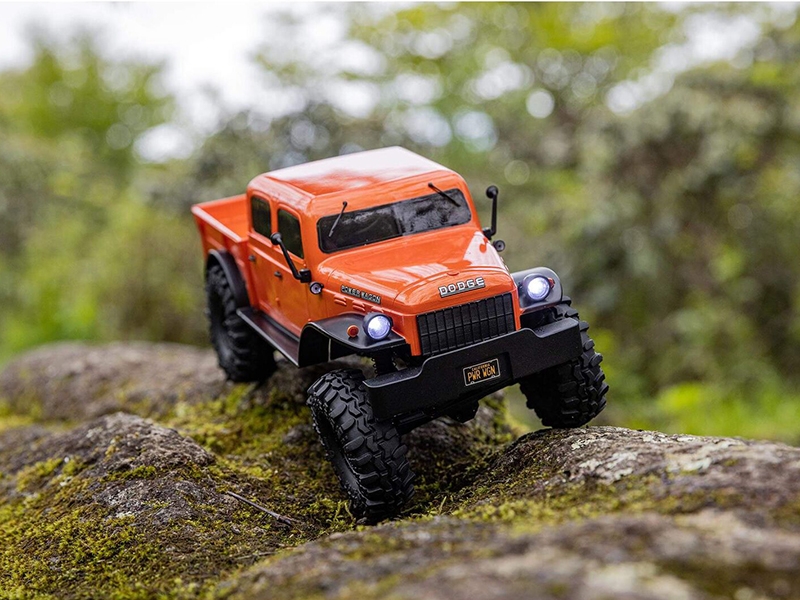 Axial 1/24 SCX24 Dodge Power Wagon 4WD Rock Crawler Brushed RTR - Orange-10