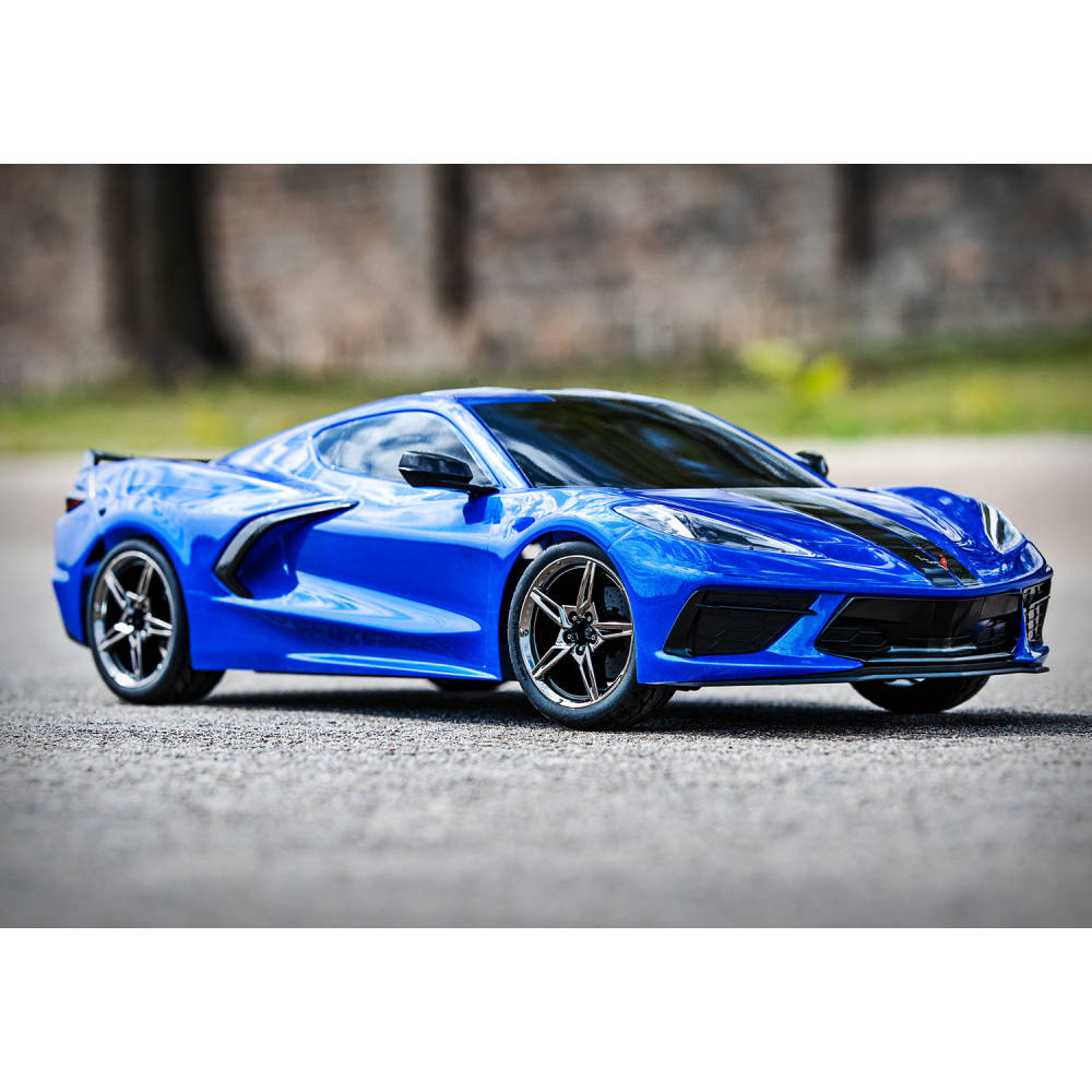 Traxxas 4TEC 3.0 Chevrolet Corvette Stingray: 1/10 AWD Supercar - Blue-4