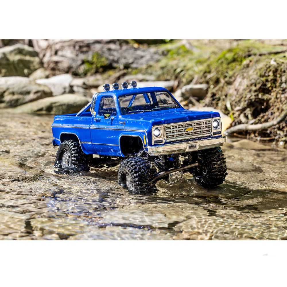 Traxxas TRX-4M Chevrolet 1979 K10 1:18 4WD Electric Trail Crawler, Blue (+ TQ, ECM-2.5, Titan 87T, 750mAh LiPo, USB charger)-8