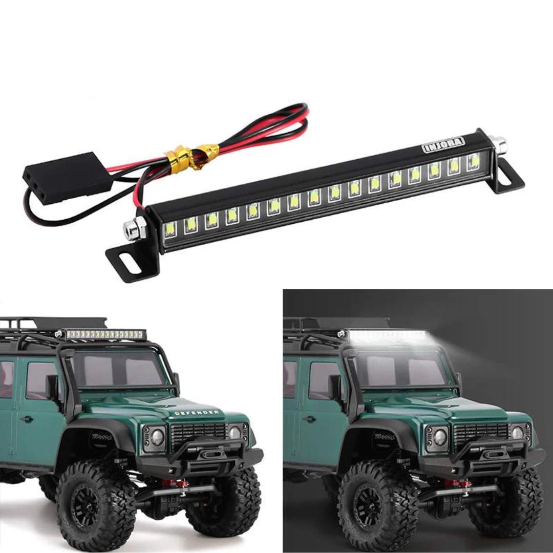 INJORA 16LED Metal Roof Light with Y wire for 1/18 TRX4M Defender
