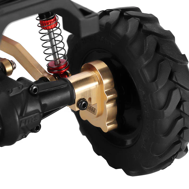 INJORA Brass Rear Portal Inner Housings For FMS FCX24 FCX18 (FCX24-08)-3