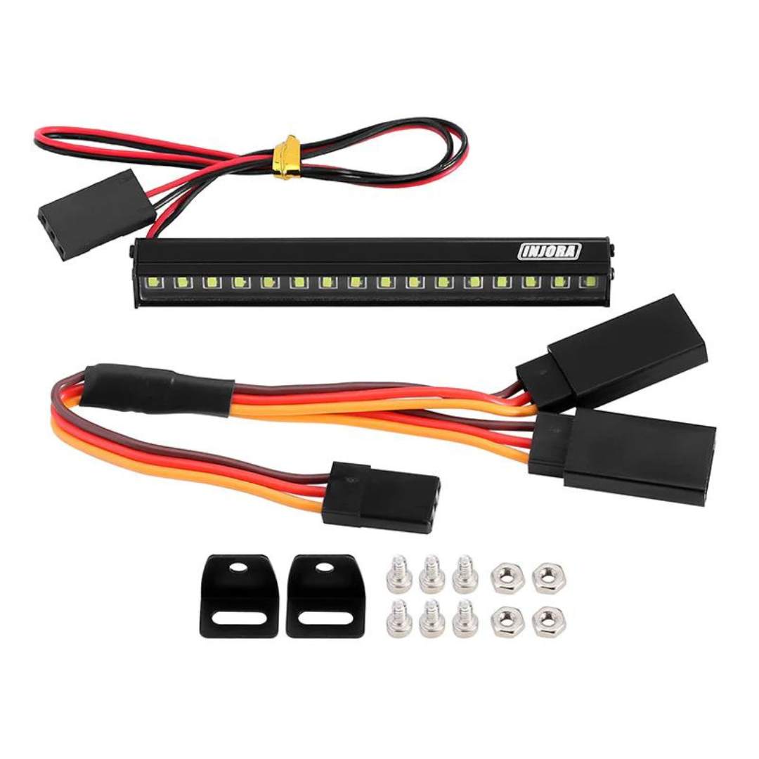 INJORA 16LED Metal Roof Light with Y wire for 1/18 TRX4M Defender-4