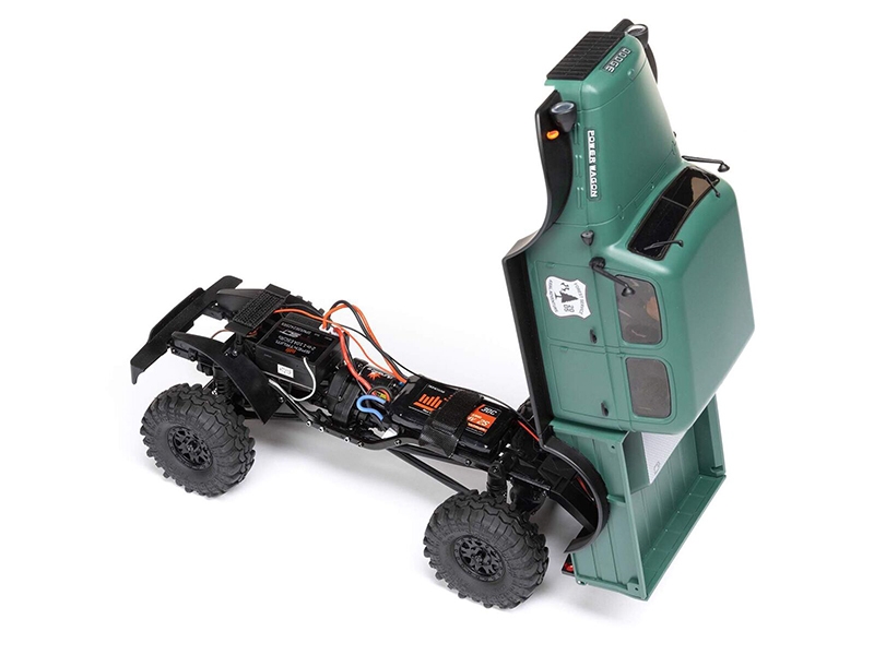 Axial 1/24 SCX24 Dodge Power Wagon 4WD Rock Crawler Brushed RTR - Green-5