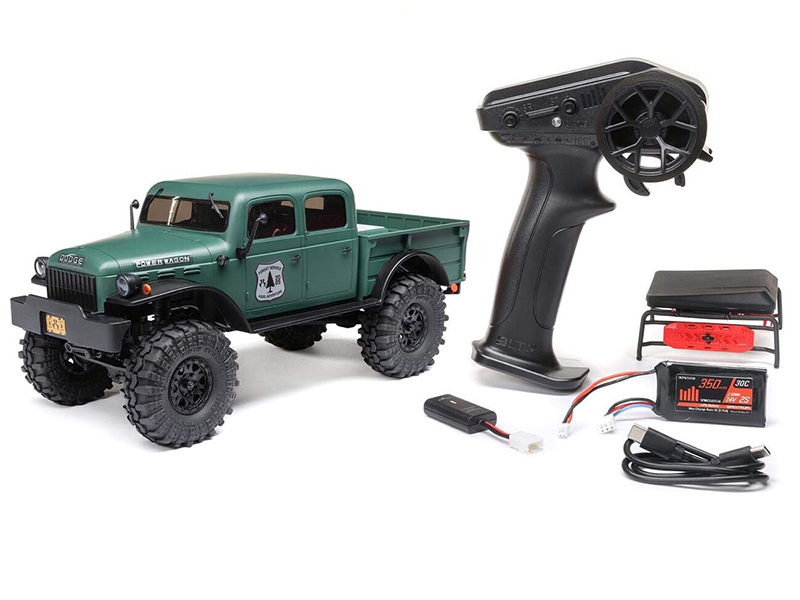 Axial 1/24 SCX24 Dodge Power Wagon 4WD Rock Crawler Brushed RTR - Green-7