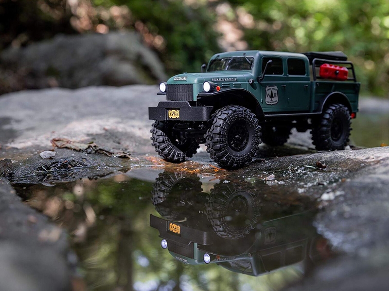 Axial 1/24 SCX24 Dodge Power Wagon 4WD Rock Crawler Brushed RTR - Green-11