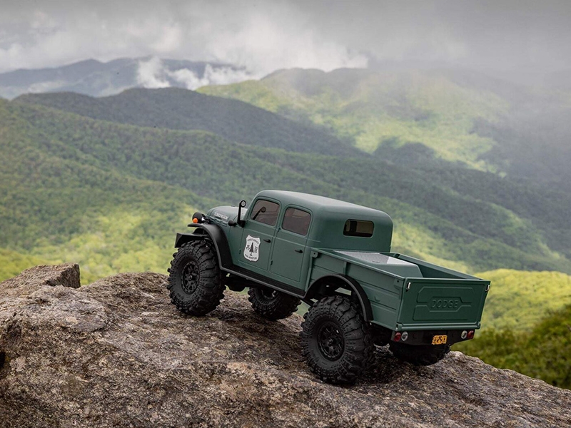 Axial 1/24 SCX24 Dodge Power Wagon 4WD Rock Crawler Brushed RTR - Green-12