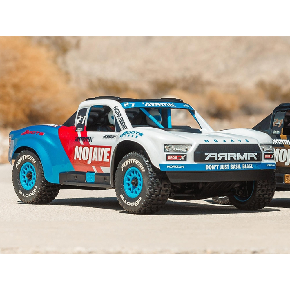 Arrma 1/16 Mojave GROM 223S BLX 4X4 DT with Batt/Charger White-9