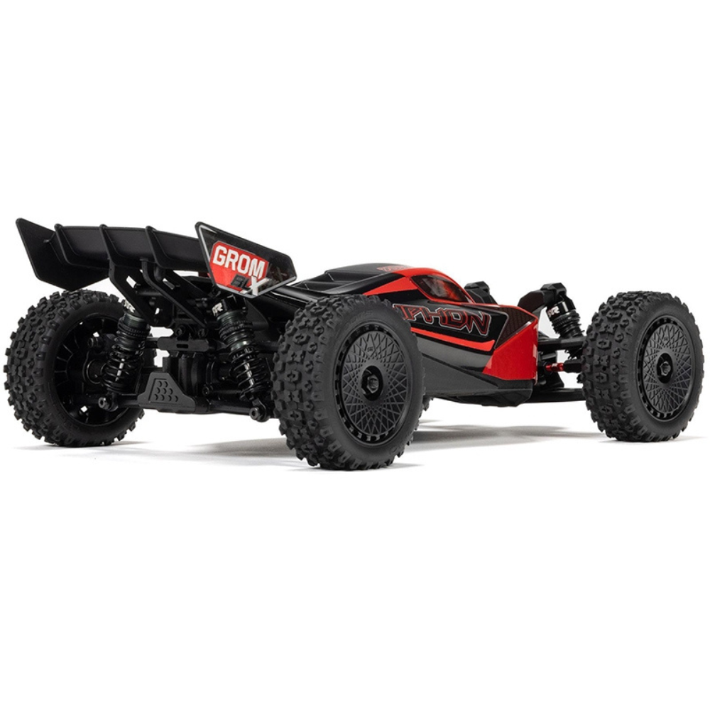 Arrma 1/18 Typhon GROM 223S BLX 4X4 with Batt/Charger Red-5