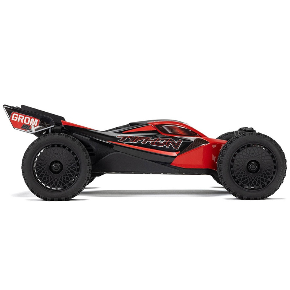 Arrma 1/18 Typhon GROM 223S BLX 4X4 with Batt/Charger Red-6