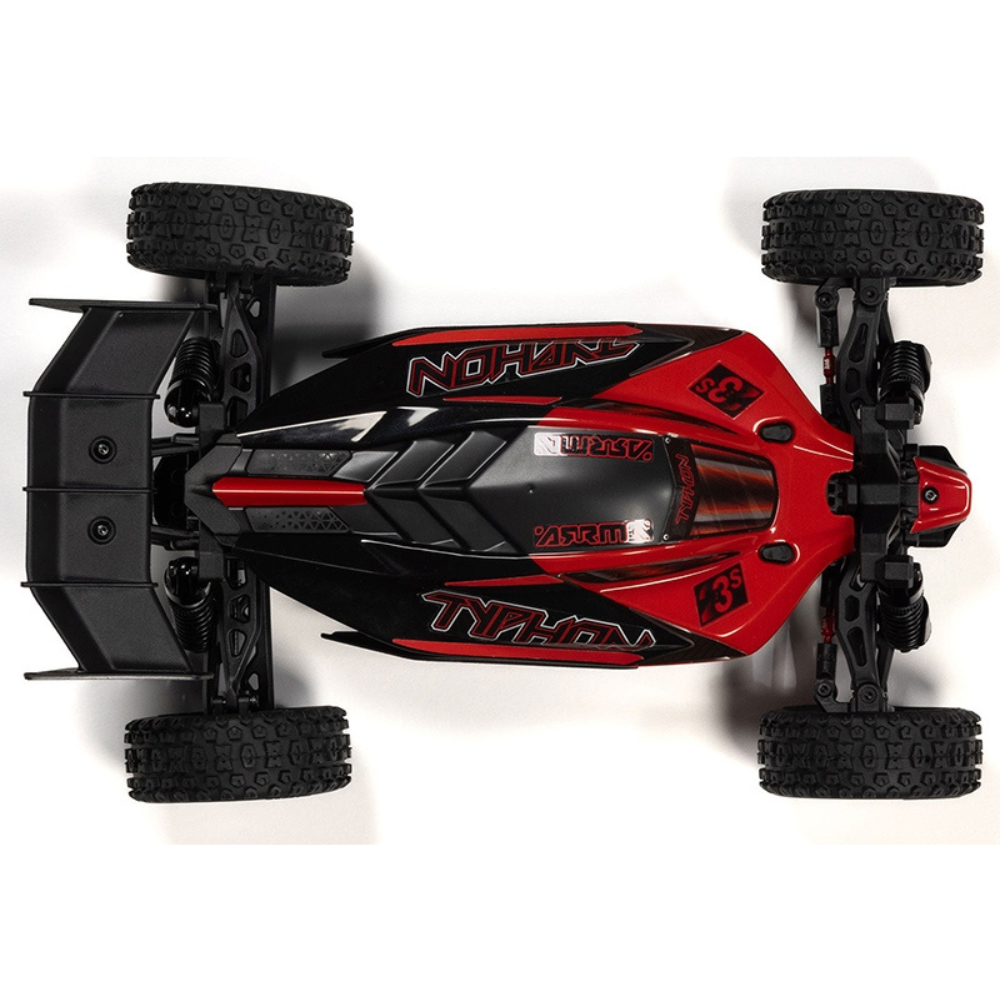 Arrma 1/18 Typhon GROM 223S BLX 4X4 with Batt/Charger Red-10