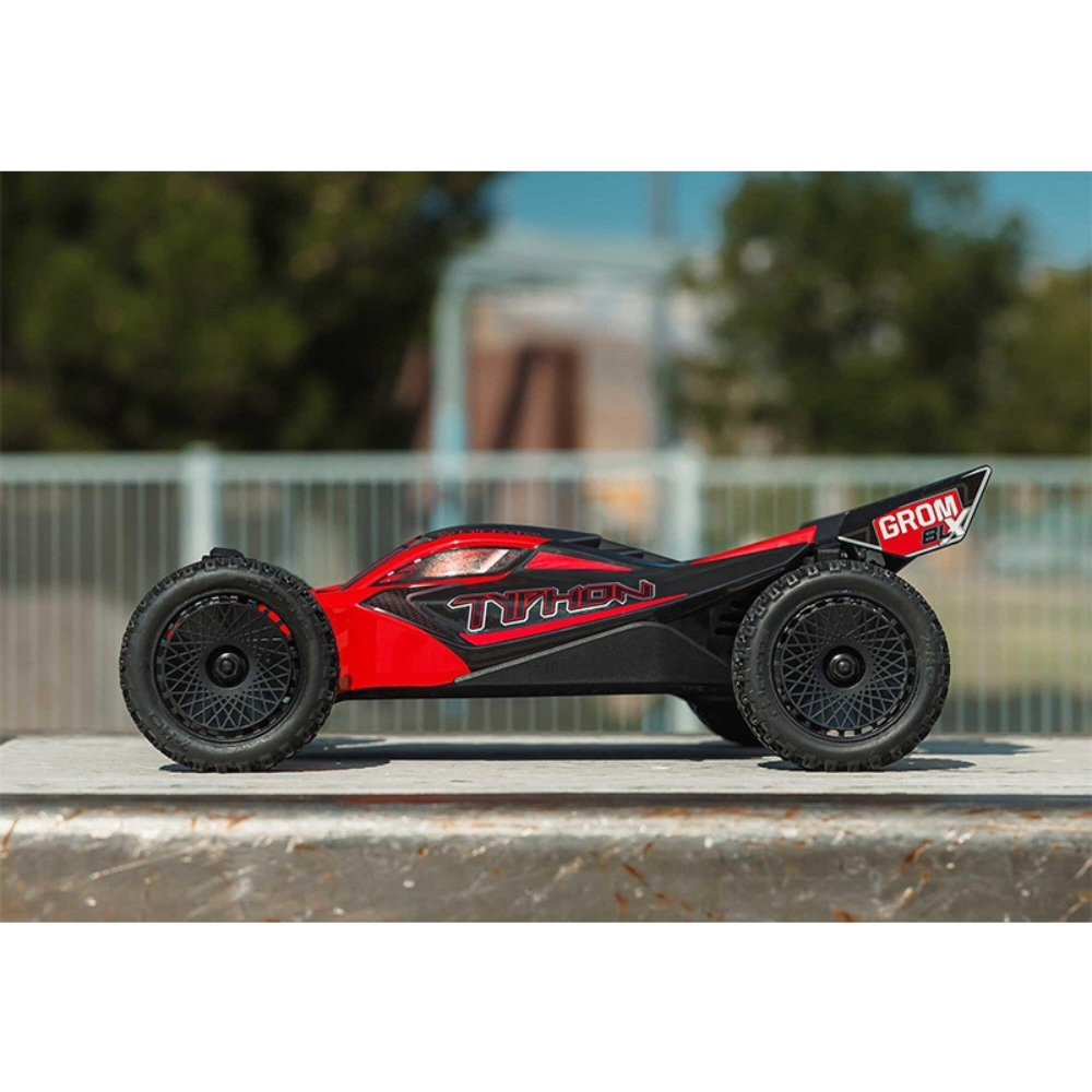 Arrma 1/18 Typhon GROM 223S BLX 4X4 with Batt/Charger Red-12